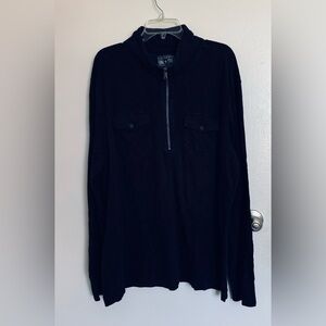 Converse One Star Men's Dark Blue Zip-Up Sweater, XL 🦋